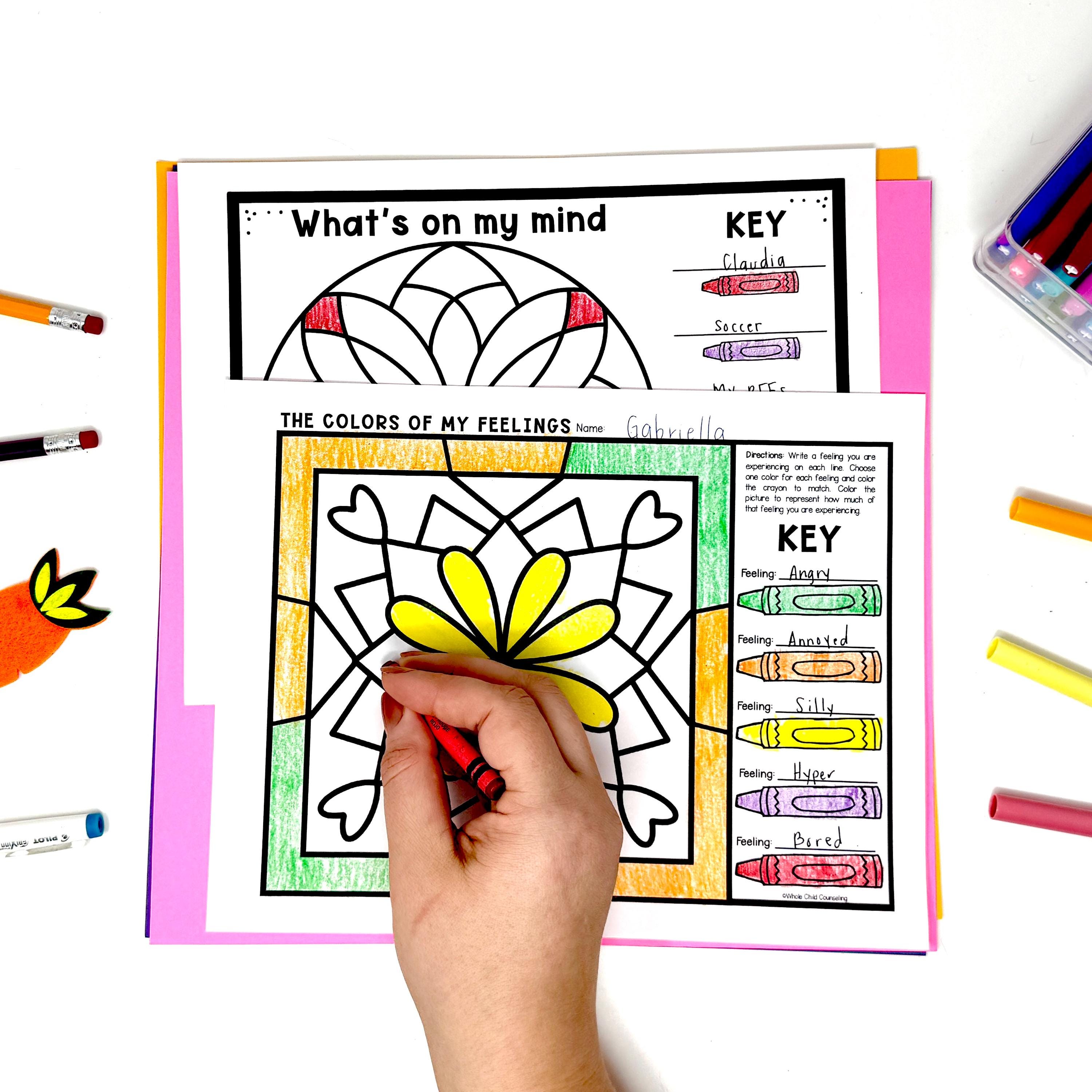 Spring Coping Infographic Spring Color by Code Easter Feelings, Social Emotional Learning ...