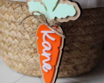 Personalized Easter Carrot Tag