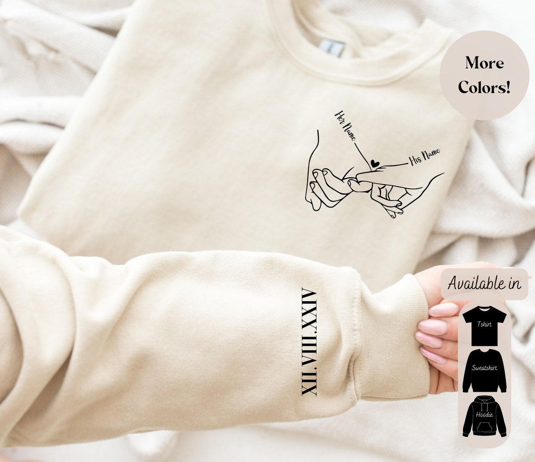 Custom Couple Sweatshirt, Custom Text Sweatshirts, Personalized