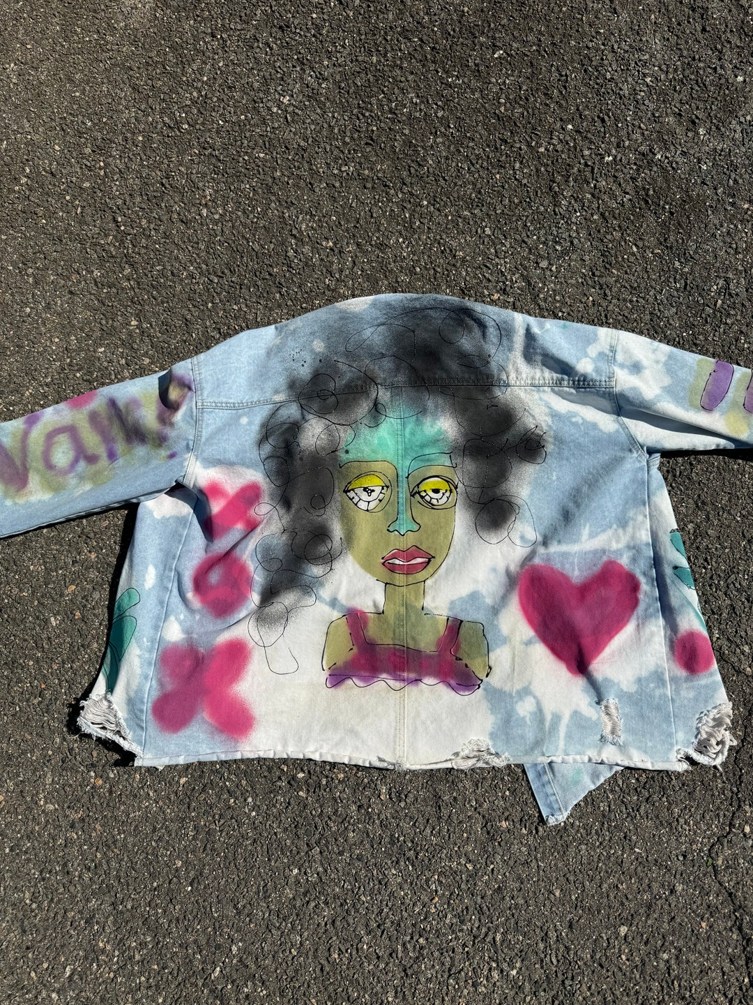 Iscreamcolour Graffiti Printed Coat Girly Fashion