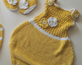 Hand knitted jumper for babies