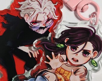 Dandadan acrylic keychain Momo and Okarun