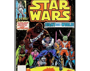 Marvel Comic Star Wars #8 Newsstand Luke Skywalker Jaxxon 1978 1st Cloud Riders