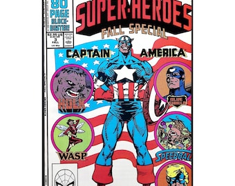 Marvel Comic Marvel Super-Heroes Otoño Especial #3 Capitán América Hulk