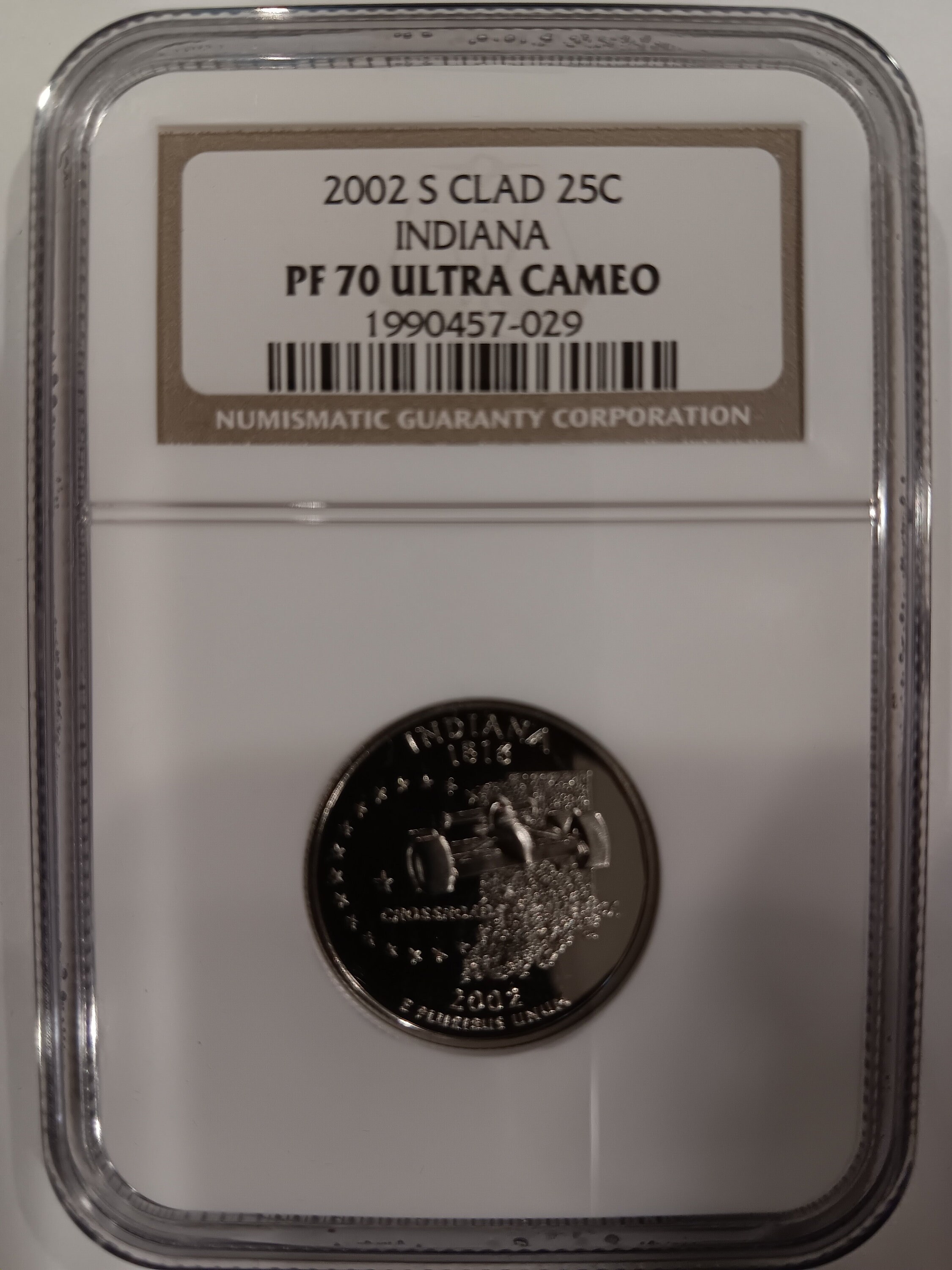 2002-P INDIANA STATE (IN) QUARTER UNCIRCULATED FROM US MINT ROLLS