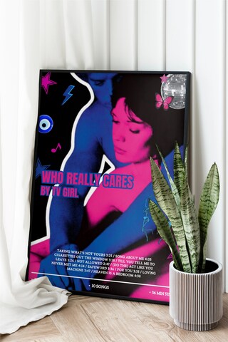 Poster Su Tela TV Girl Who Really Cares Band | 40,6x61 Cm | Stampa Album Musicale