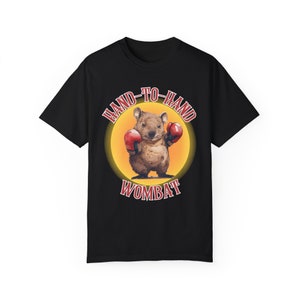 Hand-To-Hand Wombat T-shirt | Wombat Shirt | Cute Apparel | Funny Tshirt | Aussie Shirt | Ironic DND Tee | Wombat Clothing | Cute Wombat Tee