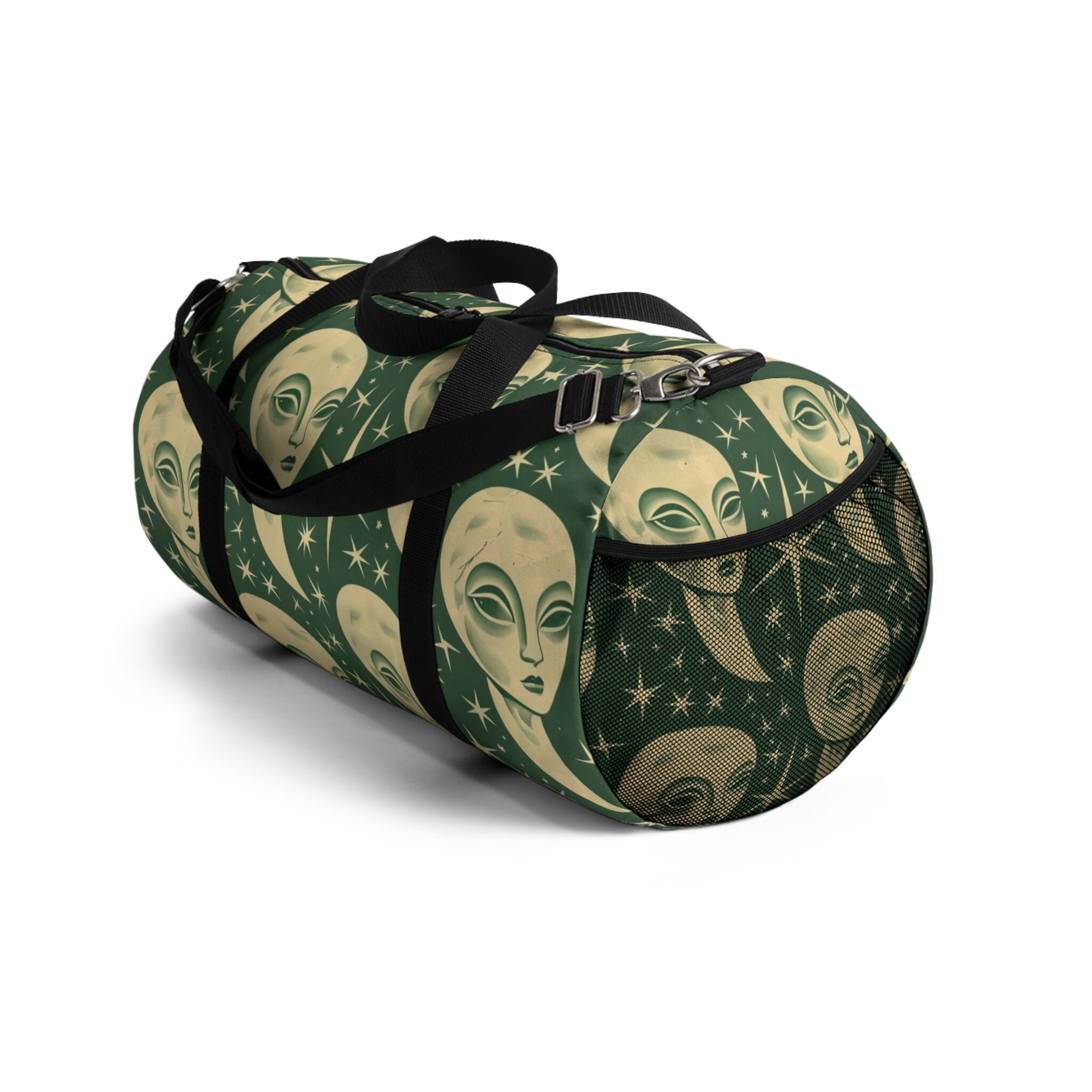 Alien Print Duffel Bag | Retro Gym Bag | Cute Dance Bag | Cryptid ...