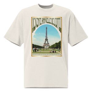 Oversized faded t-shirt - Descente de l'Eiffel - Eiffel Tower Descent