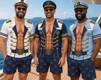 Funny Captain Shirt, Cruise Ship T Shirt, Nautical Muscle Shirt, Fake Six Pack Tee, Cruise Vacation Outfit, Bachelor Party Gift, Beach Shirt