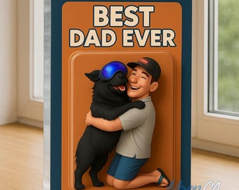 Personalized Dog Dad Acrylic Block Plaque, Dog Dad Gifts, Dog Dad Acrylic Block, Custom Figure From Photo, Father's Day Gift For Dog Lovers