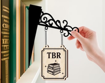 TBR Book Tavern Sign, Book Genre Dividers, Personalized Book Shelf Signs, Custom Fantasy Romance Library Decor, To Be Read Bookshelf Sign
