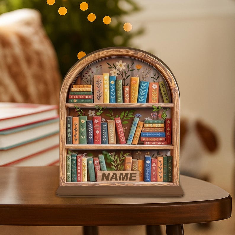 Personalized Wooden Book Tracker Sign, Books Read This Year Counter ...