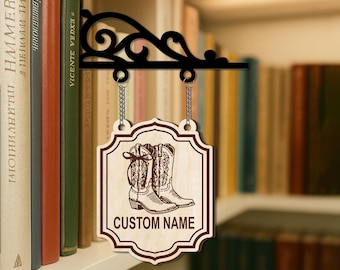 Custom Author Book Tavern Signs, Booktok Gift, Library Organizers, Book Genre Divider, Custom Book Sign For Librarian, Book Lover Gift
