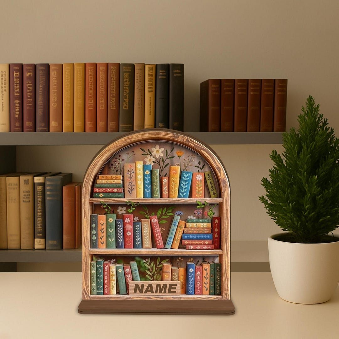 Personalized Wooden Book Tracker Sign, Books Read This Year Counter ...