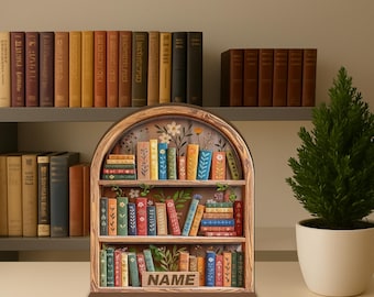 Enseigne personnalisée de suivi de livre en bois, compteur de livres lus cette année, cadeau personnalisé de suivi de lecture de bibliothèque pour les amateurs de lecture et les lecteurs