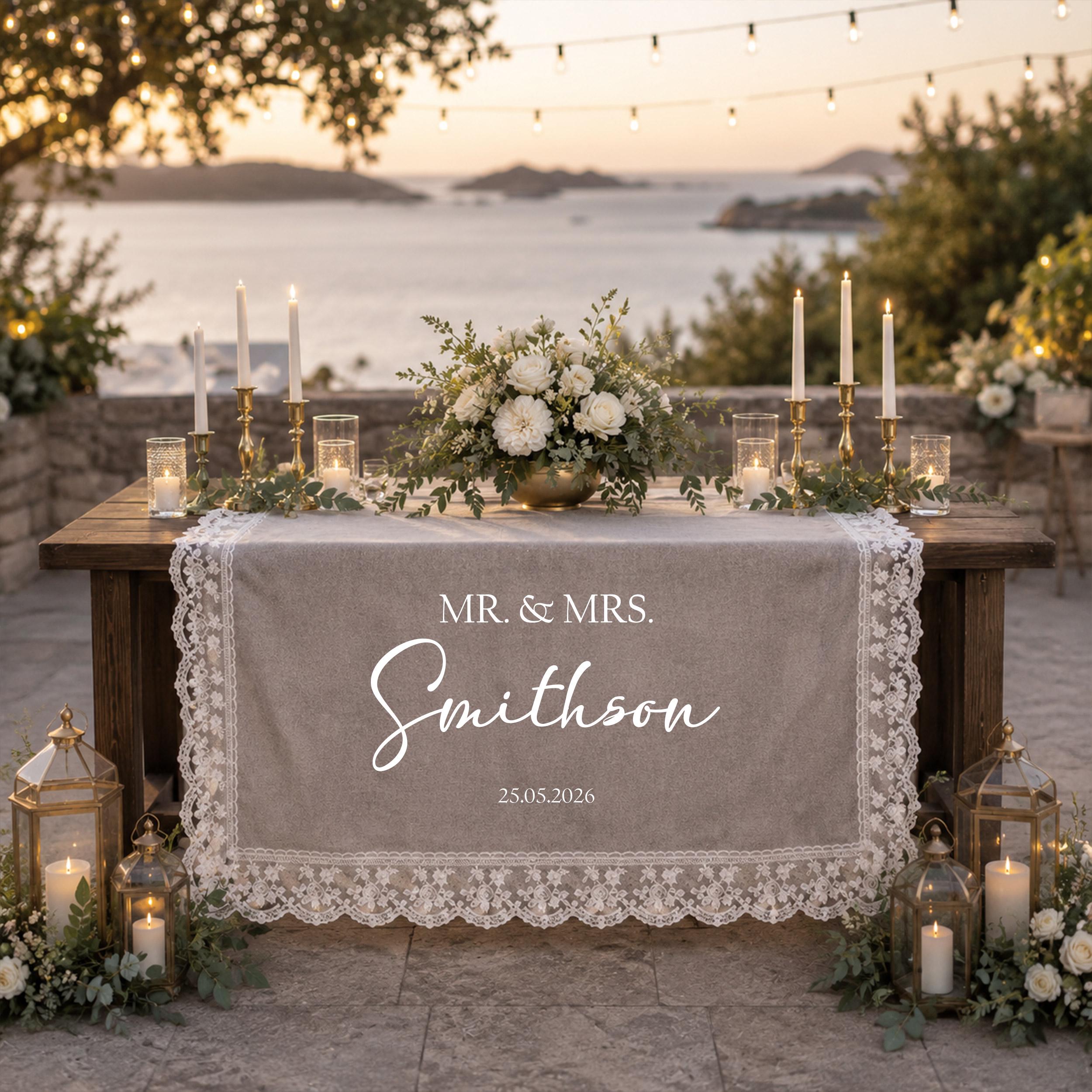 Custom Lace Table Runner