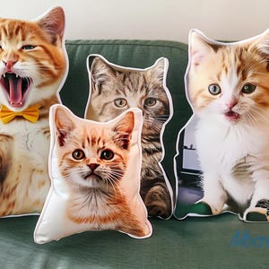 Personalized 3d Pet Pillow, Custom Pet Face Pillow, Custom Shaped Pillow, Dog Pillow, Cat Pillow, Pet Memorial Gift, Pet Lover Gift