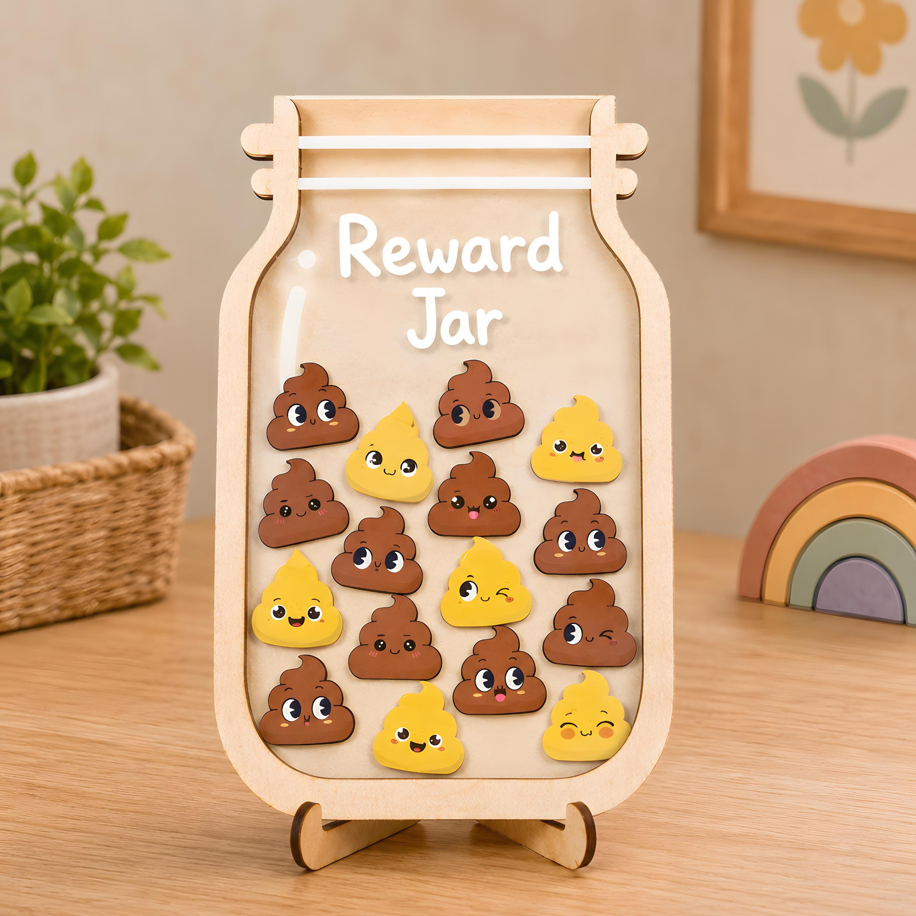 Potty Training Reward Jar, Kids Toilet Reward Jar, Personalized Poop Token Chart, Funny Toilet Training Tracker, Poo Tokens, Todder Gift