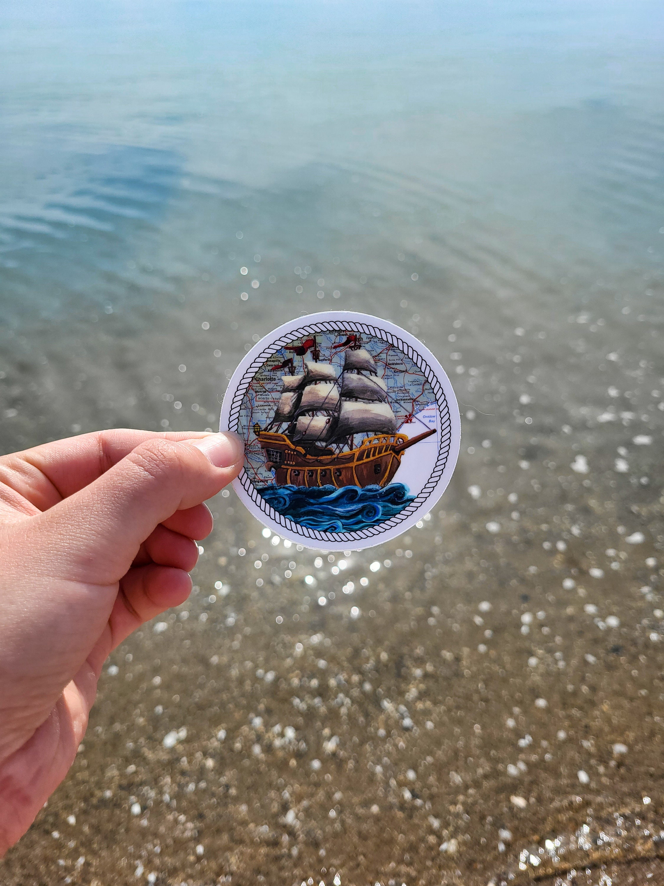 Pirate Ship Vinyl Sticker - Etsy
