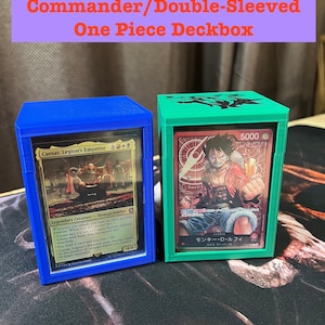 Deckbox de uma peça com manga única Commander/manga dupla