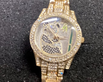 Womens PANDA Statement Wrist  Watch. Quite Unique! New Battery. Working Fine!