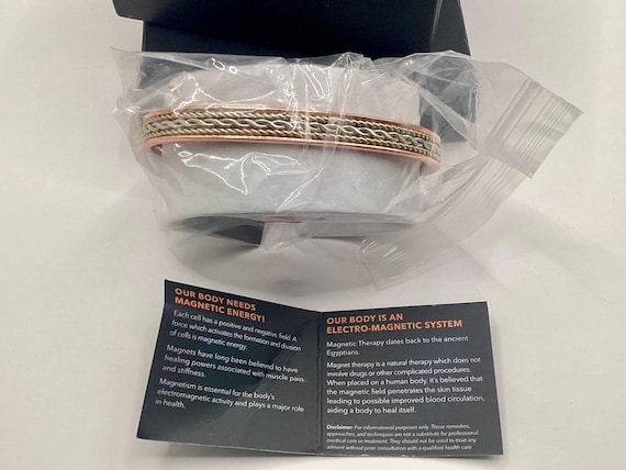 Magnetic By Design 3D Chain Pattern Cuff Bracelet… - image 3