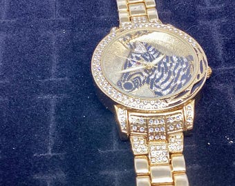 Womens ZEBRA Statement Wrist  Watch. Quite Unique! New Battery. Working Fine!