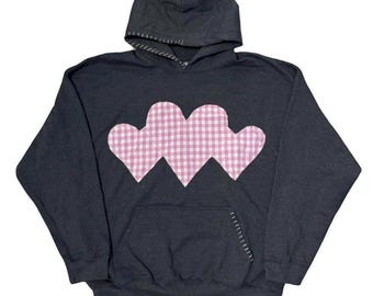Her lip to グレー Trois Logo Knit Hoodie