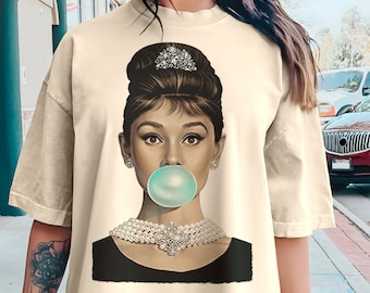 Breakfast at Tiffany&#39;s - Audrey Hepburn V1 Movie Poster Classic Movie Unisex T Shirt all sizes S-5XL
