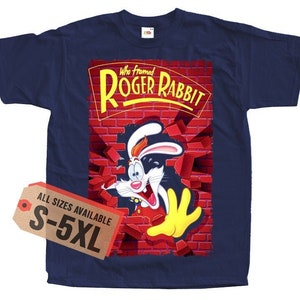 T-shirt da uomo con poster Chi ha incastrato Roger Rabbit V10, tutte le taglie S-5XL