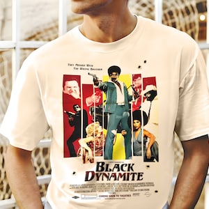 Black Dynamite V7 Movie Poster Classic Movie Unisex T Shirt all sizes S-5XL