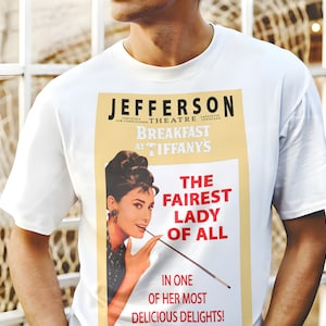 Breakfast at Tiffany&#39;s - Audrey Hepburn V8 Movie Poster Classic Movie Unisex T Shirt all sizes S-5XL