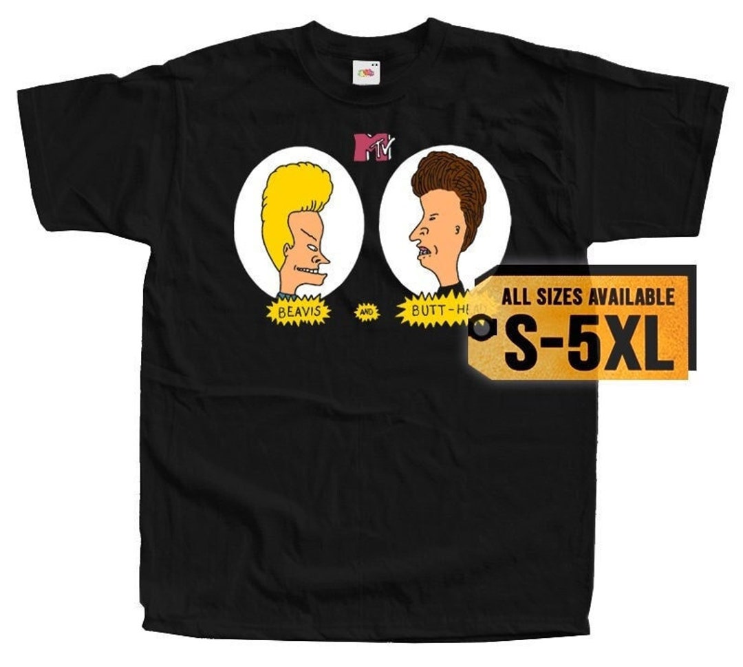 Beavis And Butt-Head Men's T-Shirt - Royal Blue, 100% Cotton, Regular Fit Tee