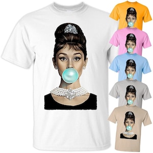 Petit-déjeuner chez Tiffany's V6 (Audrey Hepburn) affiche hommes t-shirt toutes tailles S-5XL