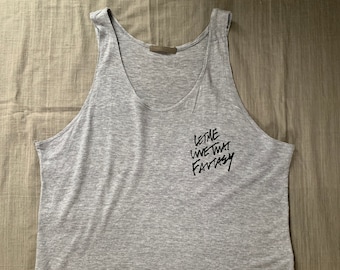 Royal on vintage Y's from YOHJI YAMAMOTO airly tank top, muscle tee