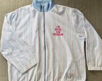 JANE ZEGT over Vintage Bon Worth gestreept jasje uit de jaren '70