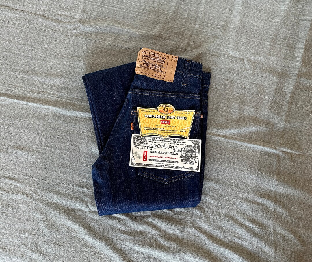 Vintage LEVIS 517 Bootcut Saddleman Jeans From 1980s, W28 - Etsy