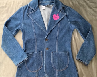 Fiona Criminal on Vintage Wrangler denim brazer from the 70's