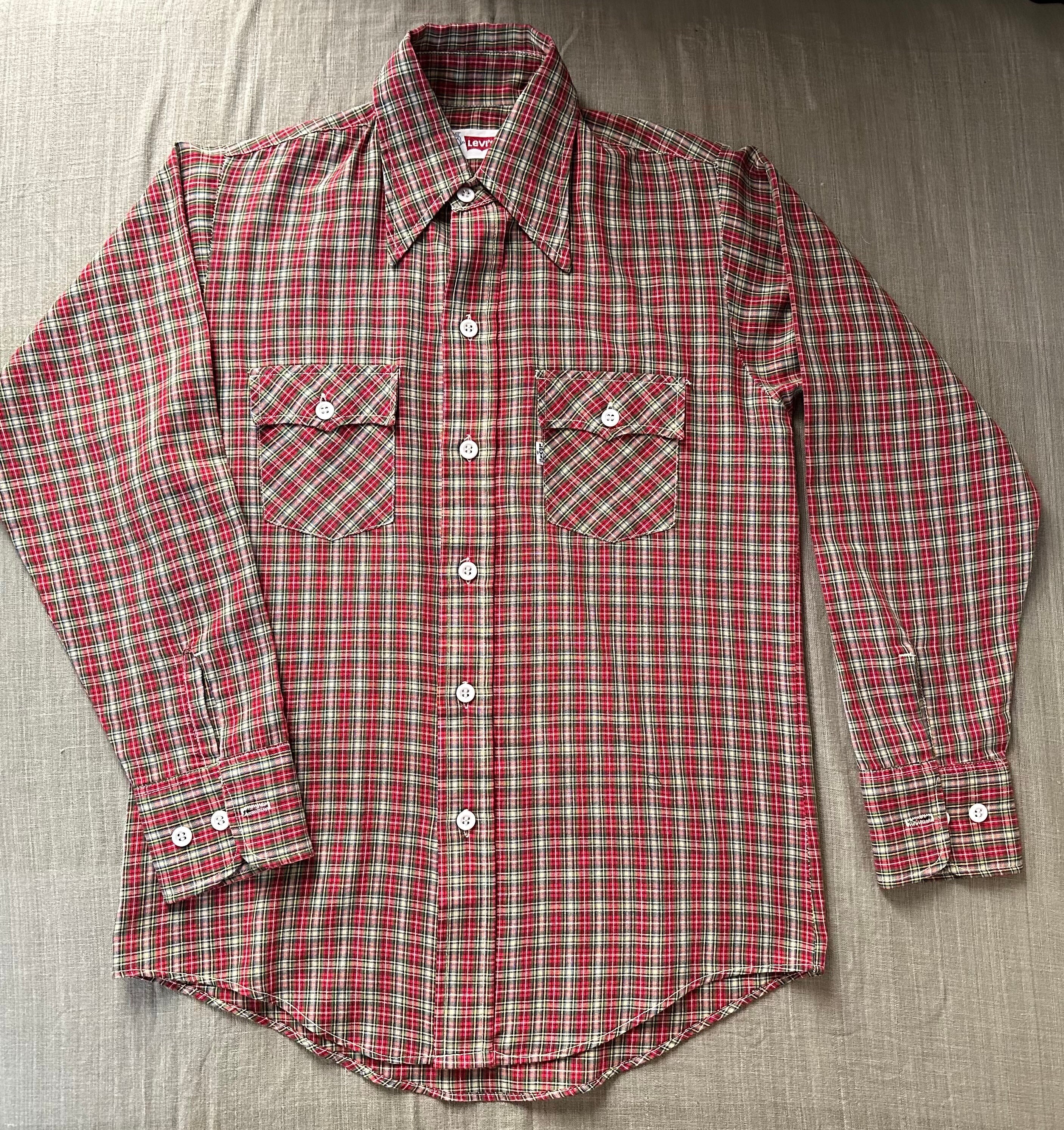 新作揃え Vintage Levis Etsy - 70's From Shirt Saddleman Checked トップス