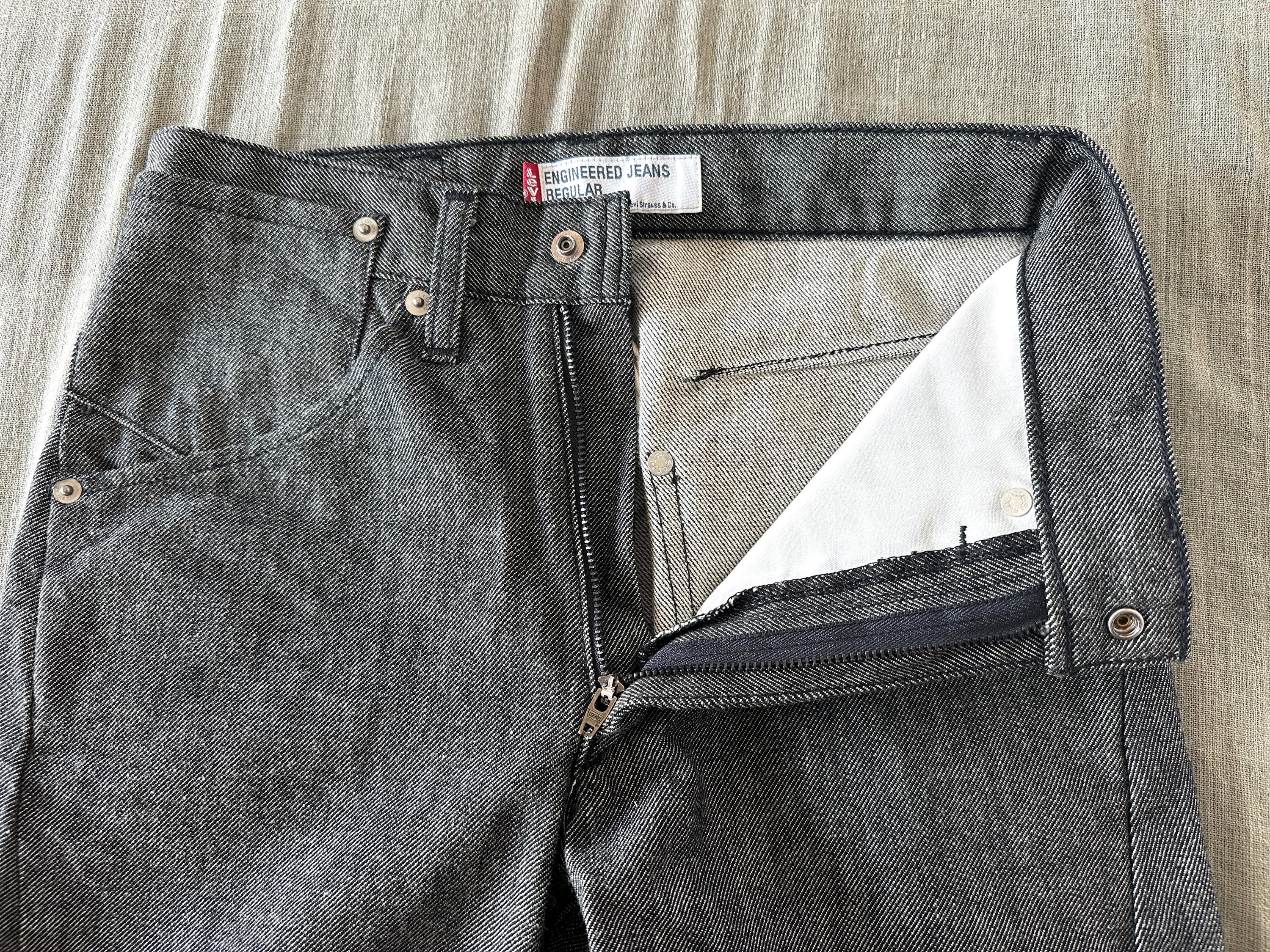 Engineered Jeans by LEVIS Vintage 3D Black Denim From 2000, W27 - Etsy