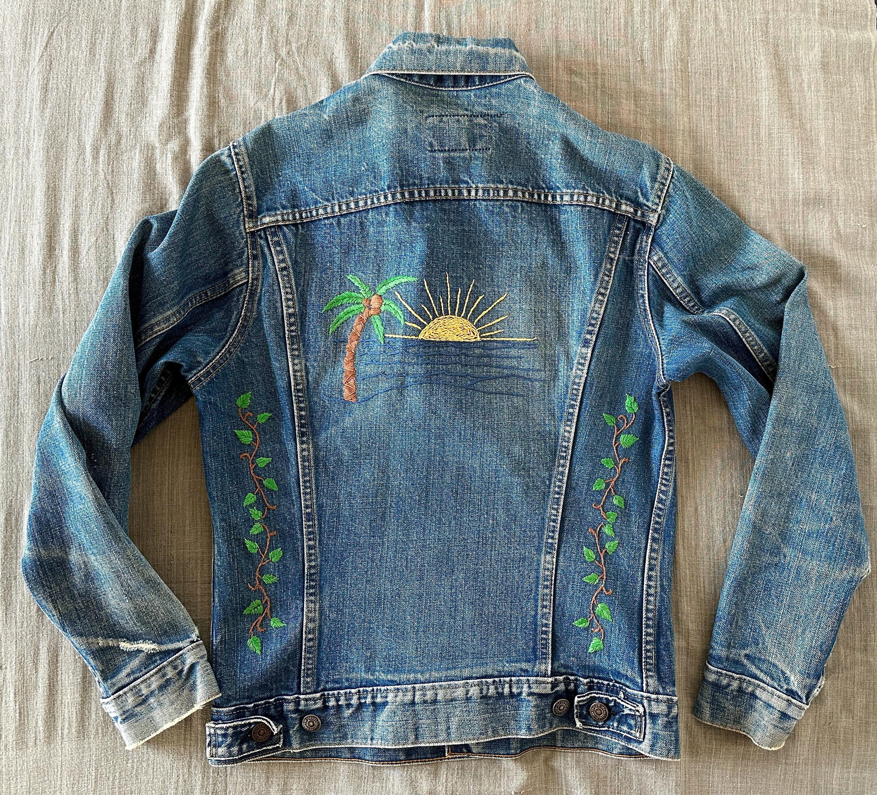 Levis Small E 70's Hippie 70505 Trucker Denim Jacket With
