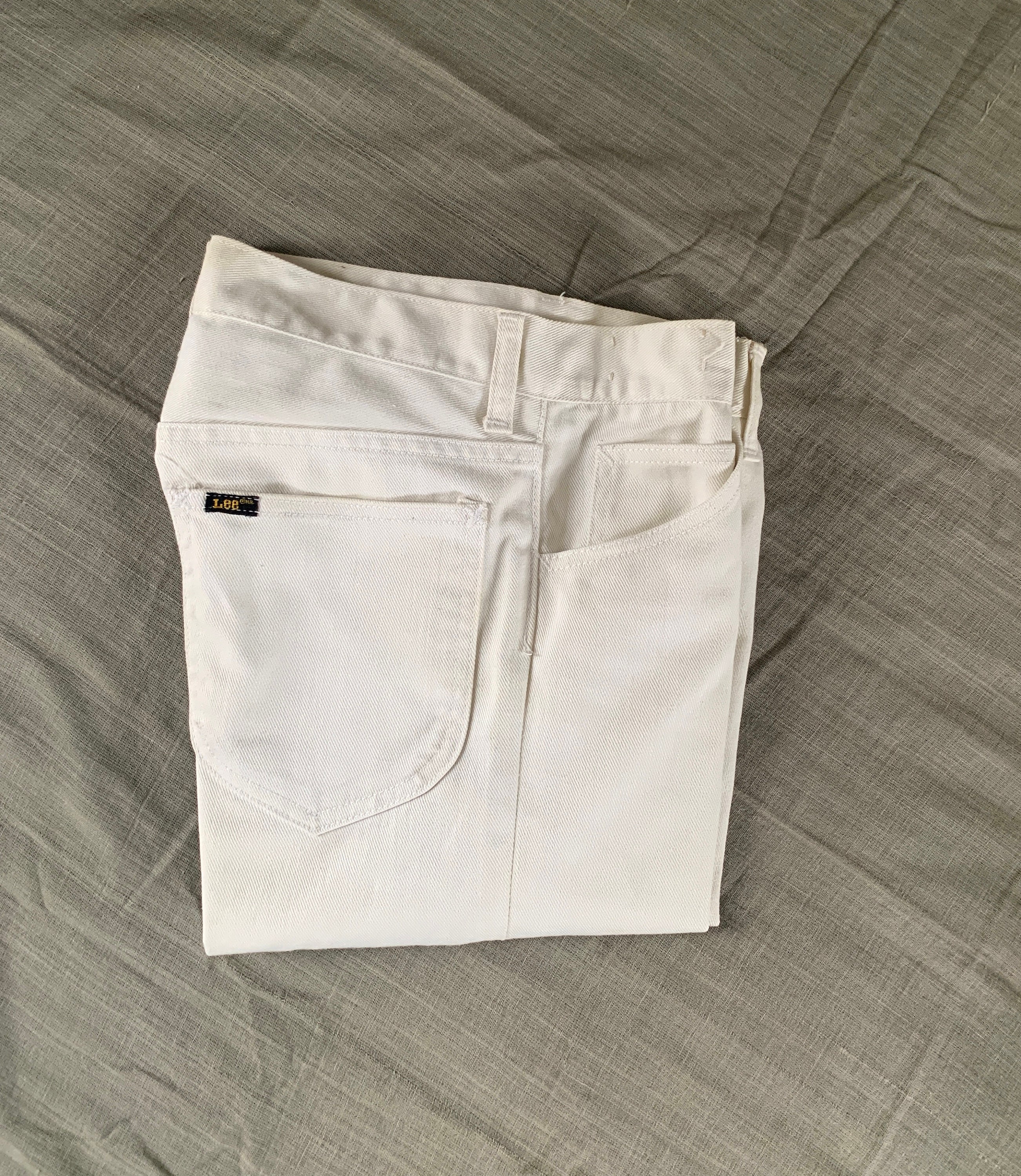 60s Lee Leens Beige Cotton Twill Pants (W31.5) | Wonder Wear