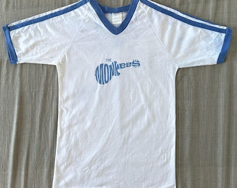 Vintage T-shirt met V-hals uit de jaren 80: The Monkees