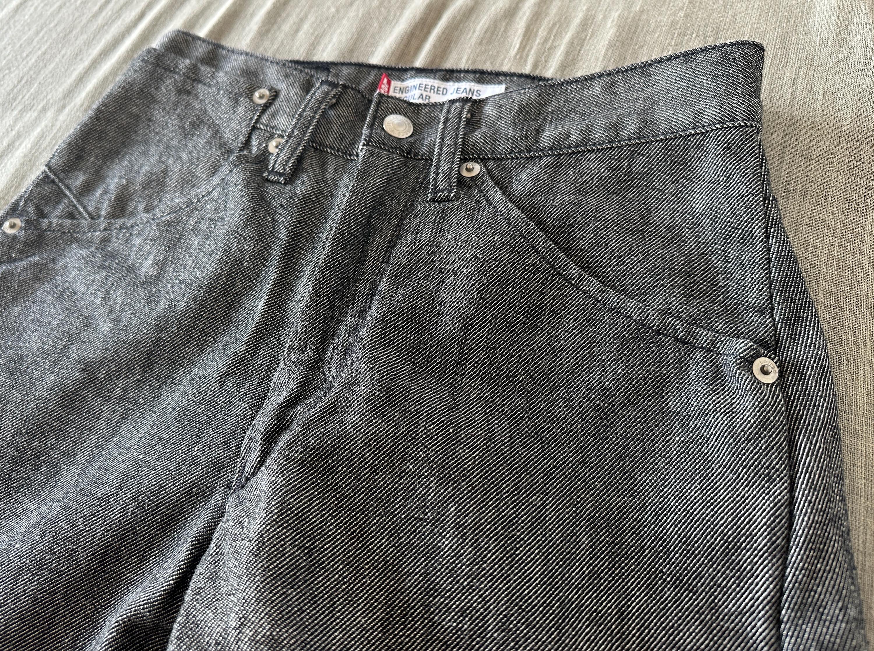 Engineered Jeans by LEVIS Vintage 3D Black Denim From 2000, W27 - Etsy