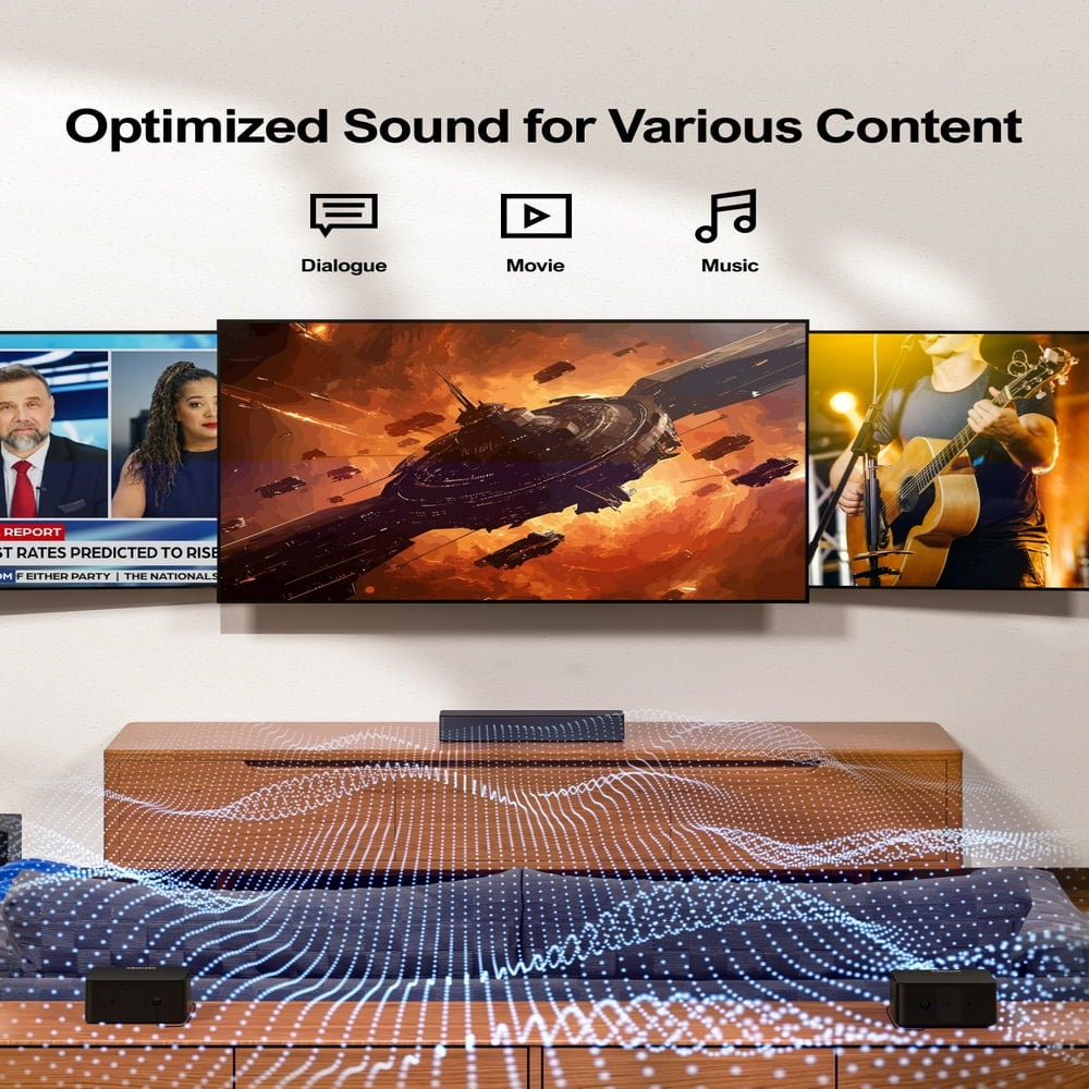 Best 5.1 Wireless Surround Sound Bar 5.1 Surround Sound Bar, 3D Surround Sound System, , 320W Sound Bar for