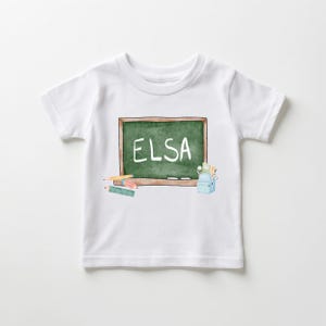 Personalized Kids Back to School Name Shirt, Custom Name Girl Tee, Back to School Boy Shirt, Custom Boy Girl Back to School Name Tee