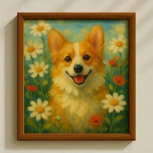 Mini Custom Pet Painting, Dog Portraits from Photos, Pet Portrait, Pet Memorial Gift, Custom Dog Paintings, Pet Loss Gift, Pet Gift For Mom