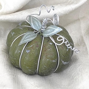 Decorative Faux Pumpkin – Fall Home Decor, Centerpiece, Rustic Autumn Decoration, Halloween, Thanksgiving, Neutral Pumpkin