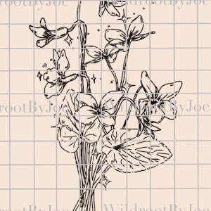 Aquarius birth flower and zodiac constellation tattoo design.